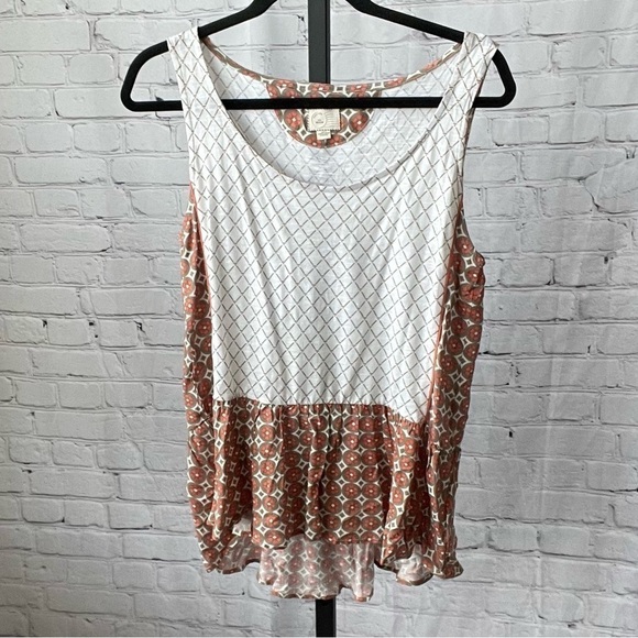 Anthropologie 9-H15 Multi Print Sleeveless Top Size Medium - Picture 1 of 4